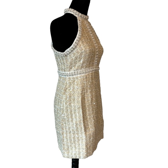 Stunning Beaded Sequin Tweed Dress Small - Picture 7 of 9